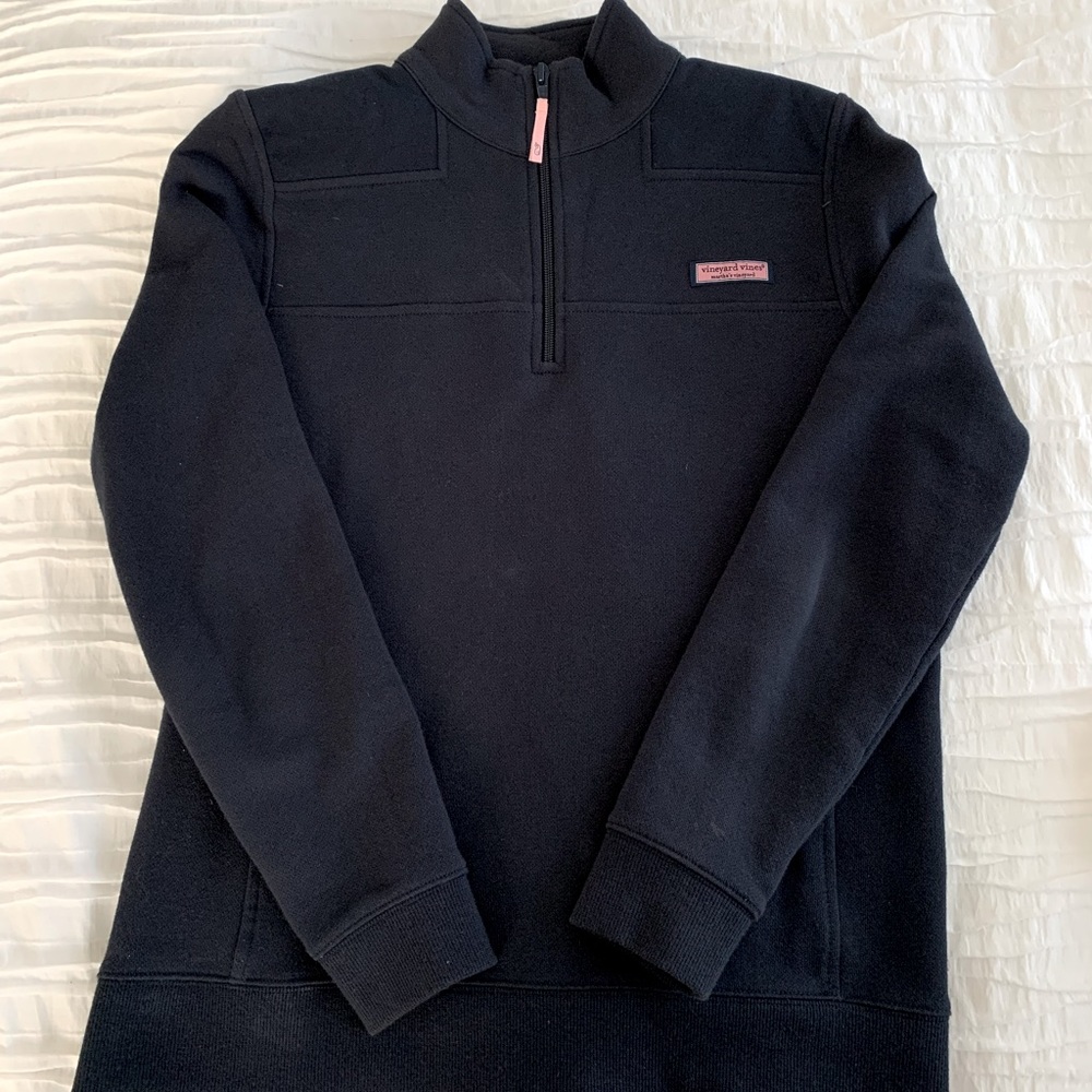 Vineyard Vines Navy Fleece Quarter Zip- S